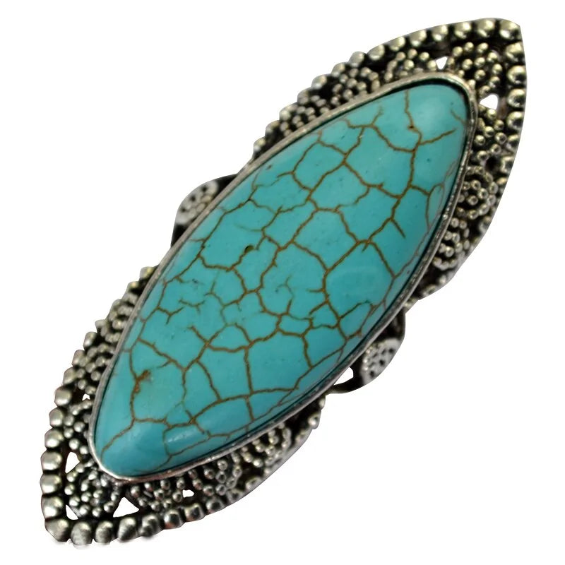 Bohemian Vintage Big Stone Ring