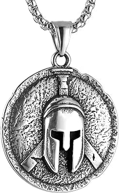 Vintage Spartan Shield Pendant